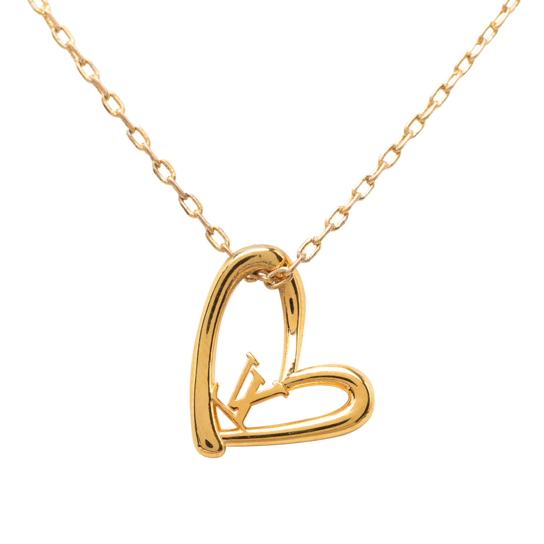 Louis Vuitton plaqué LV Fall In Love Pendant Collier