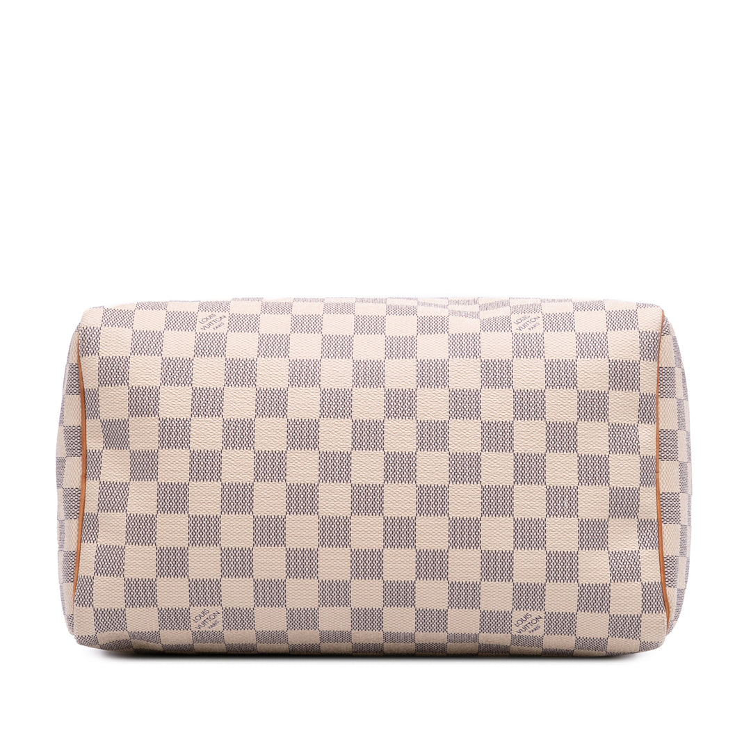Damier Azur Speedy 30 White - Gaby Paris