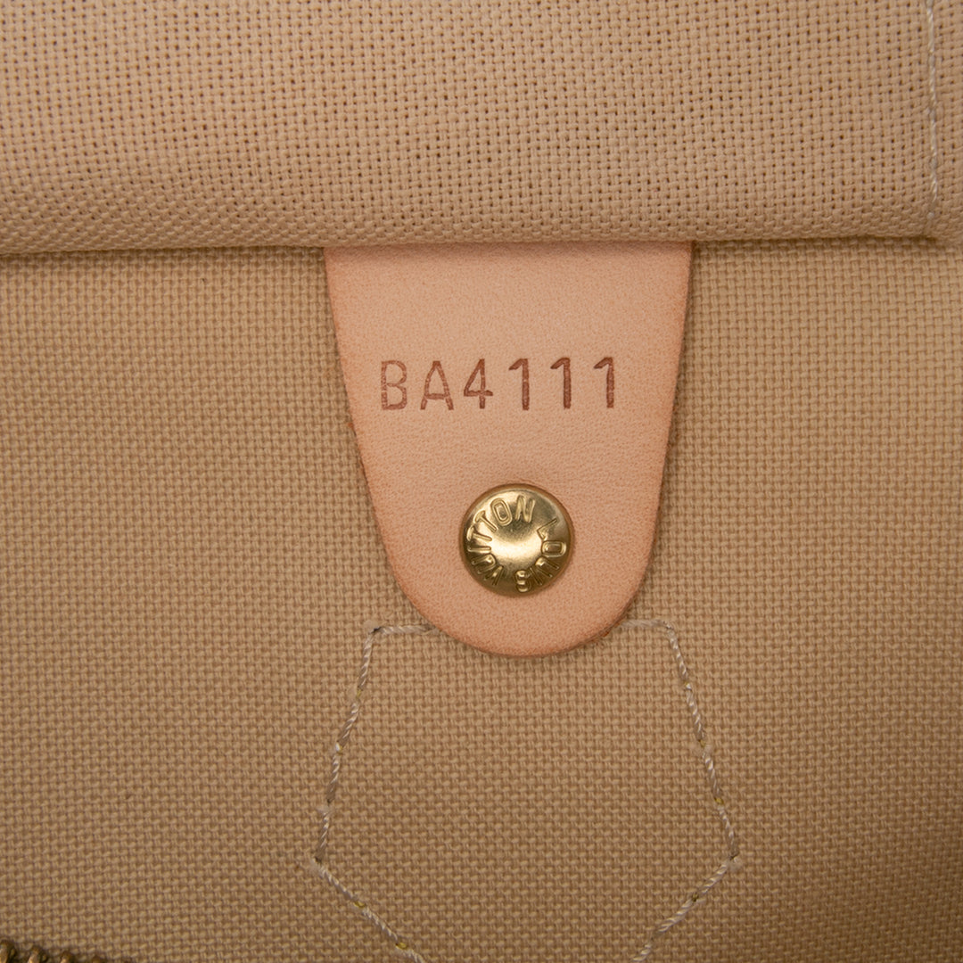 Damier Azur Speedy 30 White - Gaby Paris