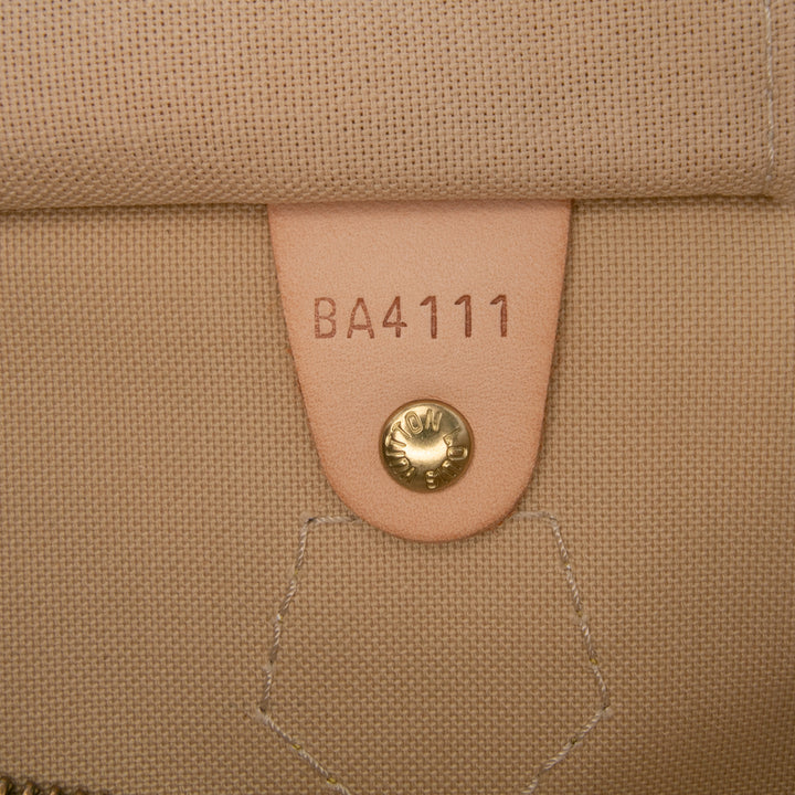 Damier Azur Speedy 30 White - Gaby Paris