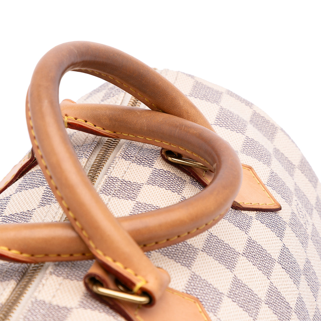 Damier Azur Speedy 30 White - Gaby Paris
