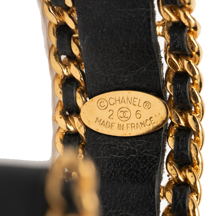 Chanel Doré Plated Cuir Woven Chain Cuff Bracelet Doré – GABY PARIS Authentique
