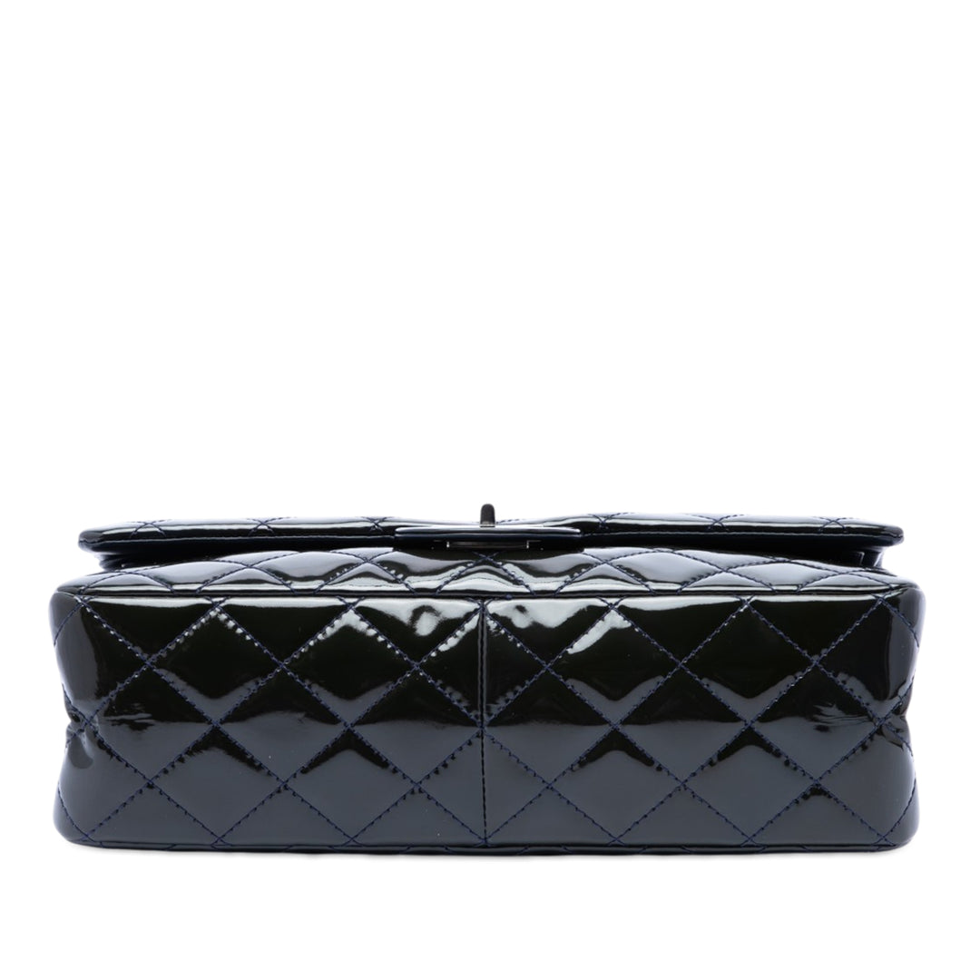 Chanel Matelassé Cuir verni Reissue 2.55 Double rabat 227