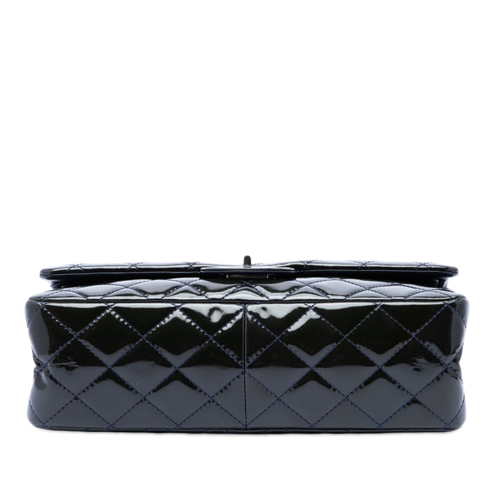 Chanel Matelassé Cuir verni Reissue 2.55 Double rabat 227