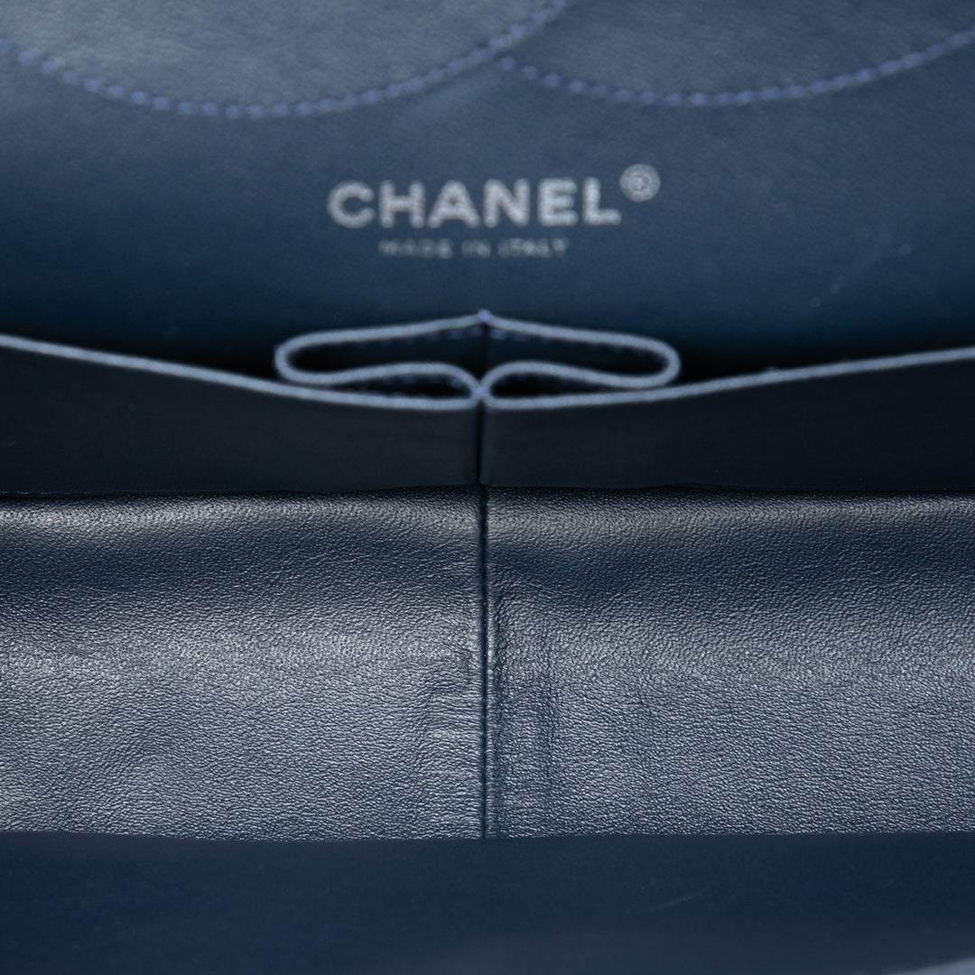 Chanel Matelassé Cuir verni Reissue 2.55 Double rabat 227