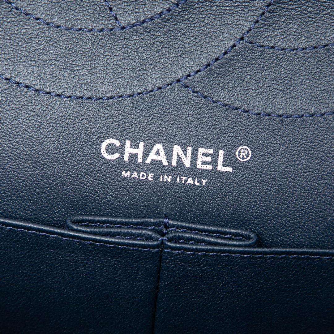 Chanel Matelassé Cuir verni Reissue 2.55 Double rabat 227
