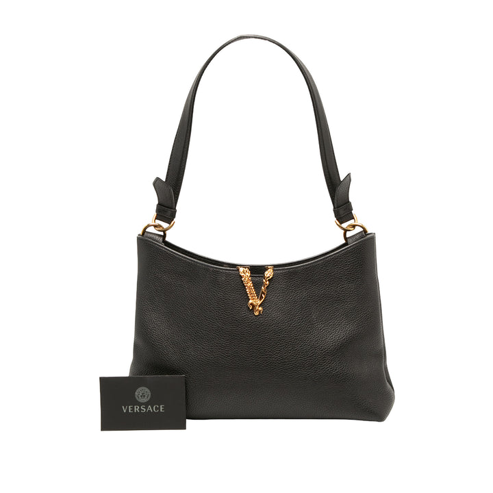 Versace Sac à main Virtus Hobo Petit Noir – vue 6 – GABY PARIS
