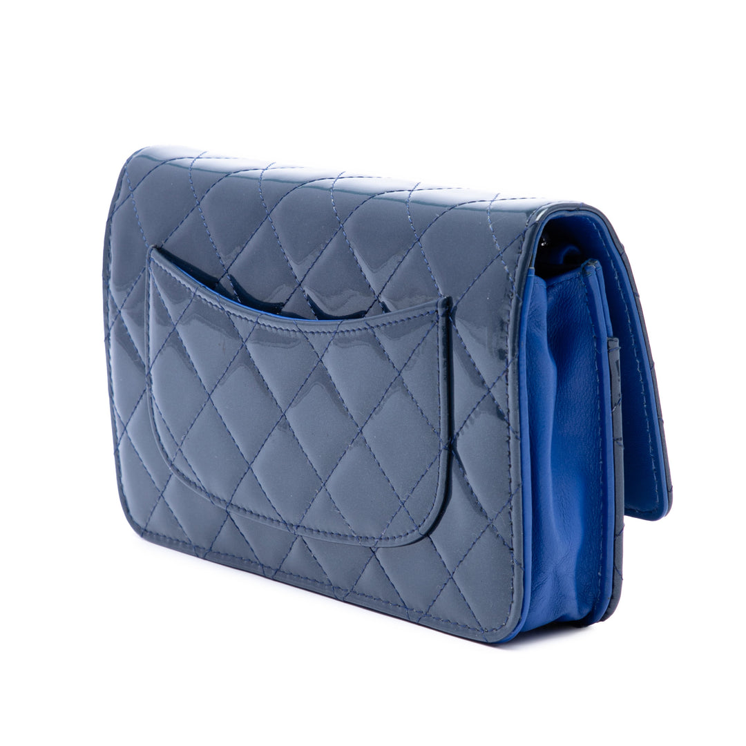 Chanel CC Matelassé Cuir verni Wallet on Chain