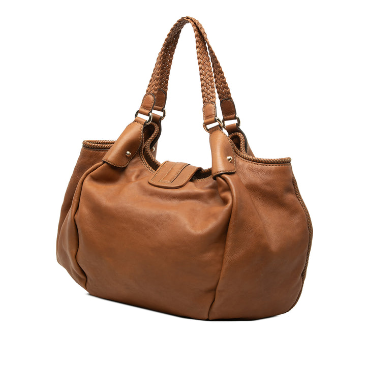 Gucci Marrakech Cabas Cuir de veau Marron – vue 2 – GABY PARIS