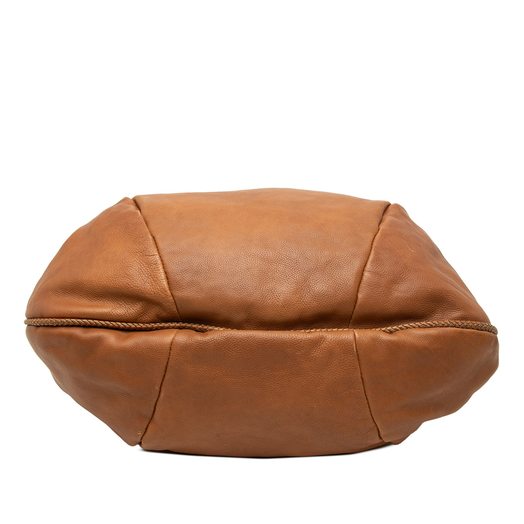 Gucci Marrakech Cabas Cuir de veau Marron – vue 3 – GABY PARIS