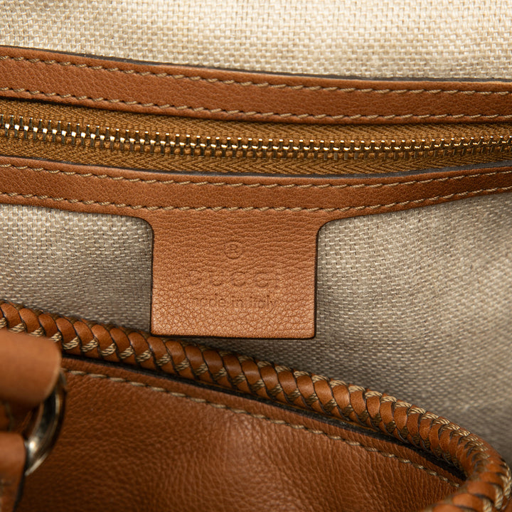 Gucci Marrakech Cabas Cuir de veau Marron – vue 5 – GABY PARIS