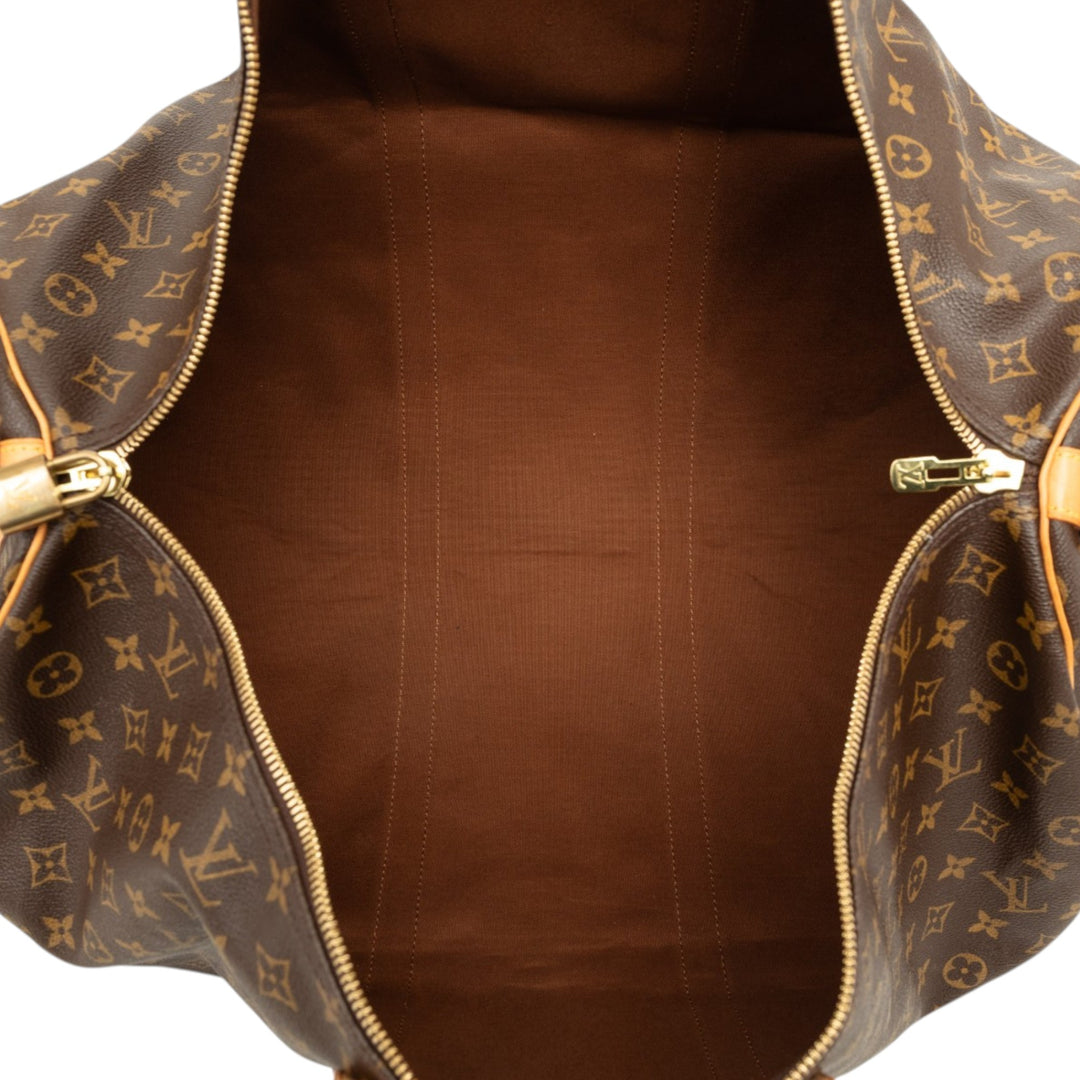 Louis Vuitton Keepall Bandouliere 60 Monogram Marron – vue 4 – GABY PARIS