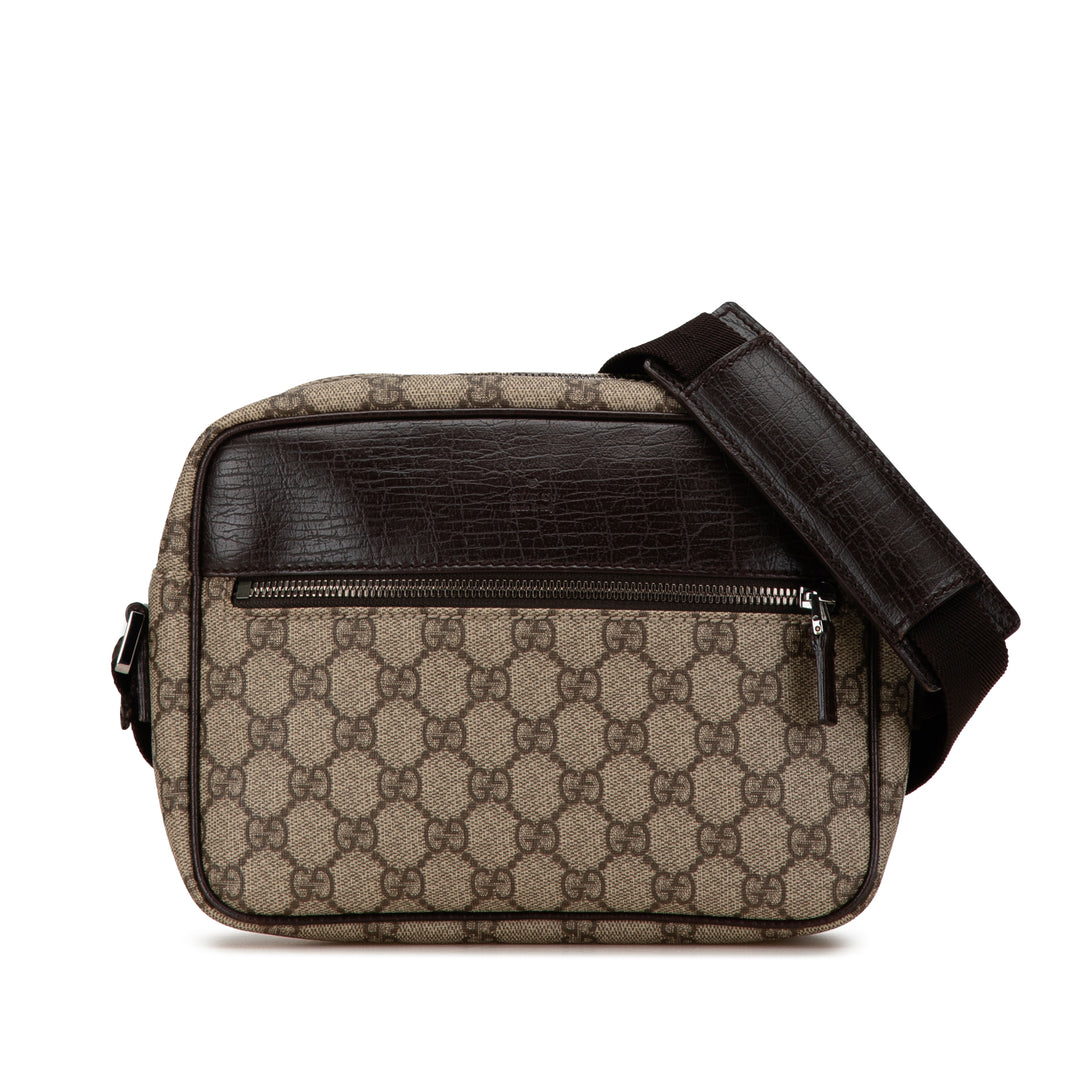 Gucci GG Supreme Crossbody Brown - GABY PARIS