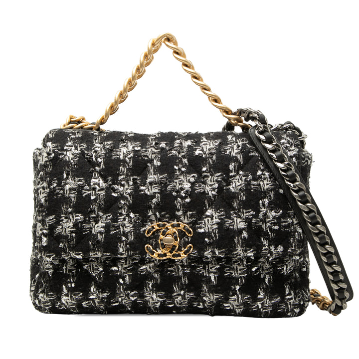 Chanel Large Tweed 19 à rabat