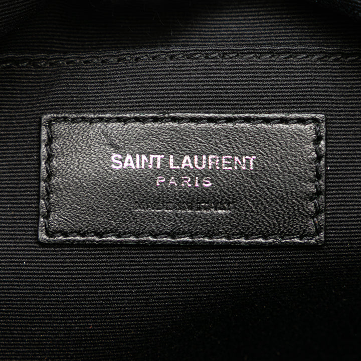Saint Laurent Small Cuir d’agneau Monogram Lou Sac caméra Gris – GABY PARIS Authentique