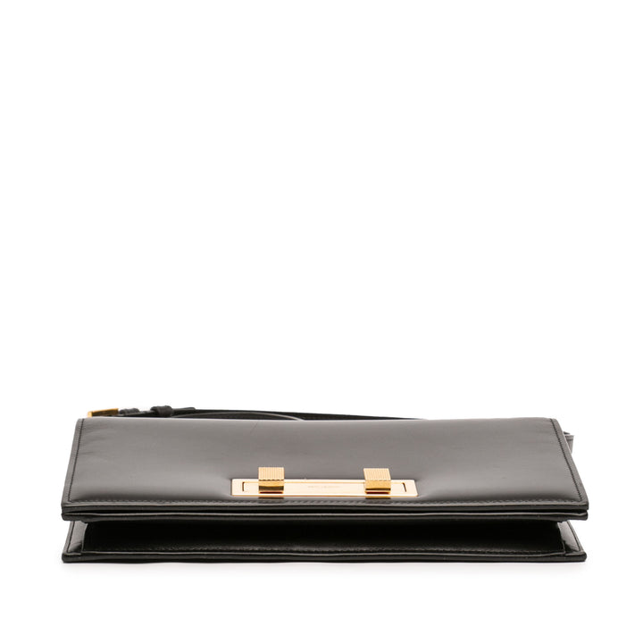 Saint Laurent Medium Smooth Cuir de veau Domino Sac bandoulière
