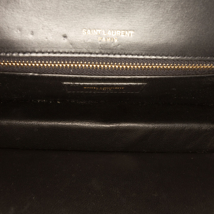 Saint Laurent Medium Smooth Cuir de veau Domino Sac bandoulière