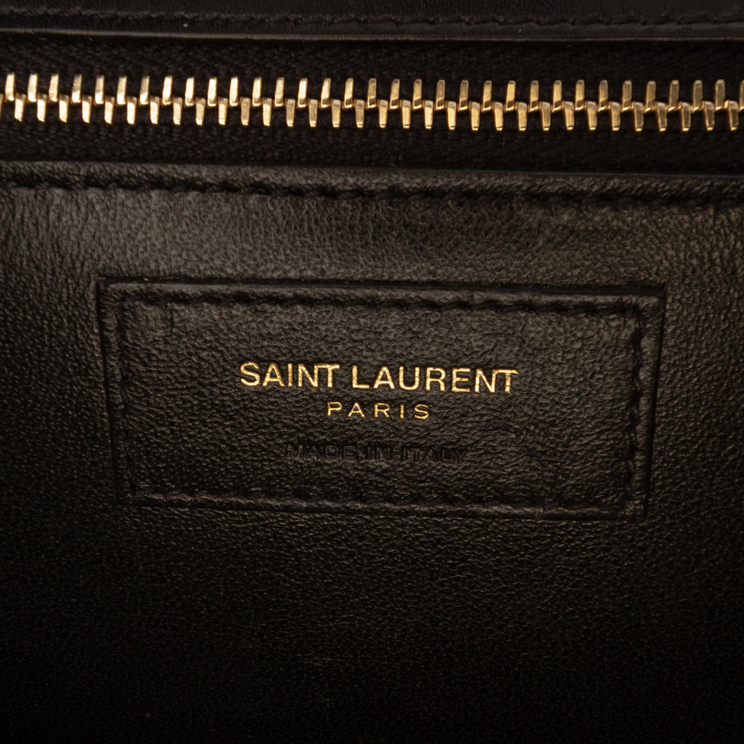 Saint Laurent Medium Smooth Cuir de veau Domino Sac bandoulière