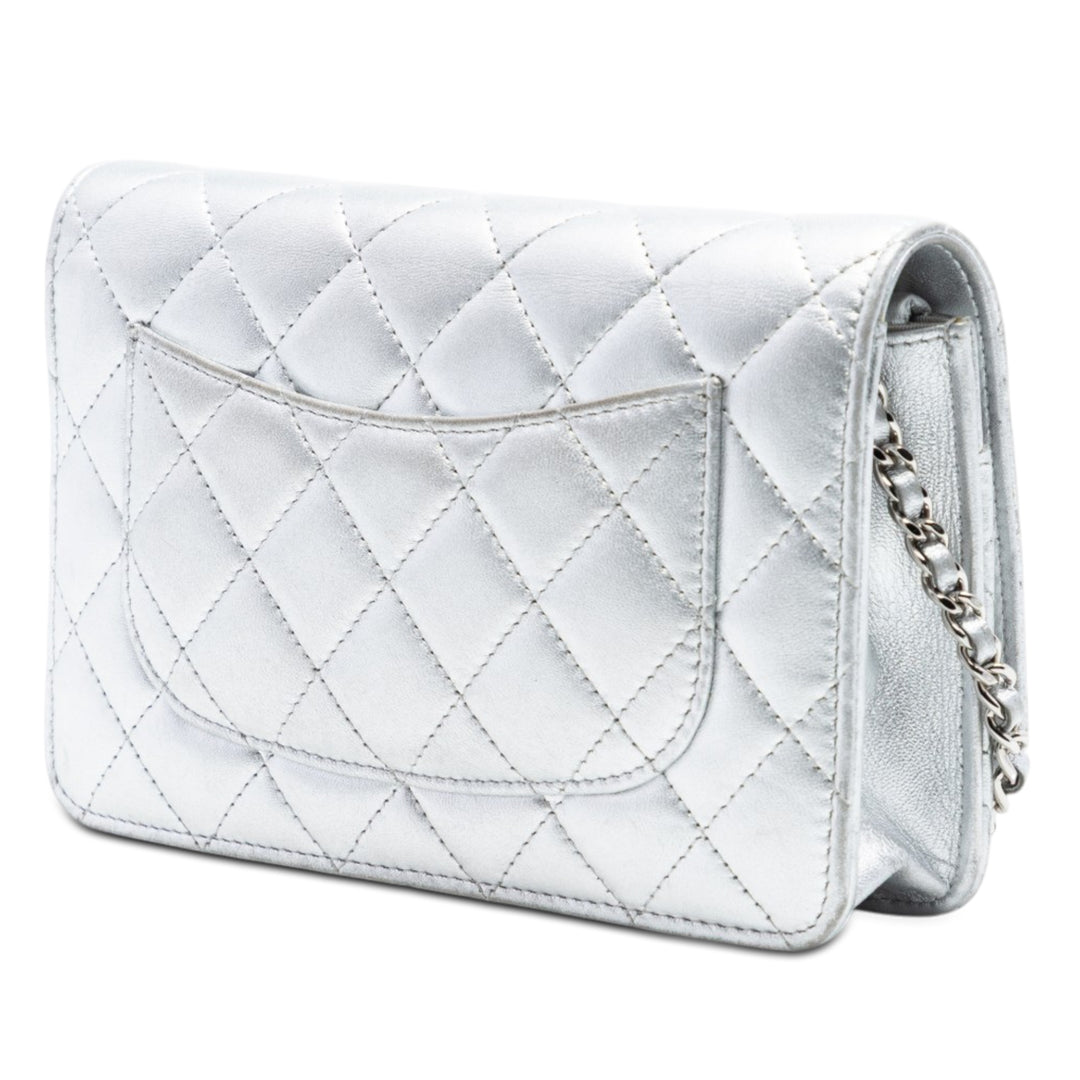 Chanel Classic Metallic Cuir d’agneau Wallet on Chain