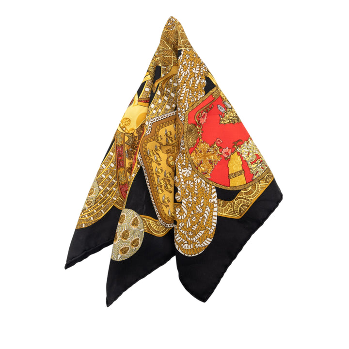 Hermès Art des Steppes Soie Handkerchief