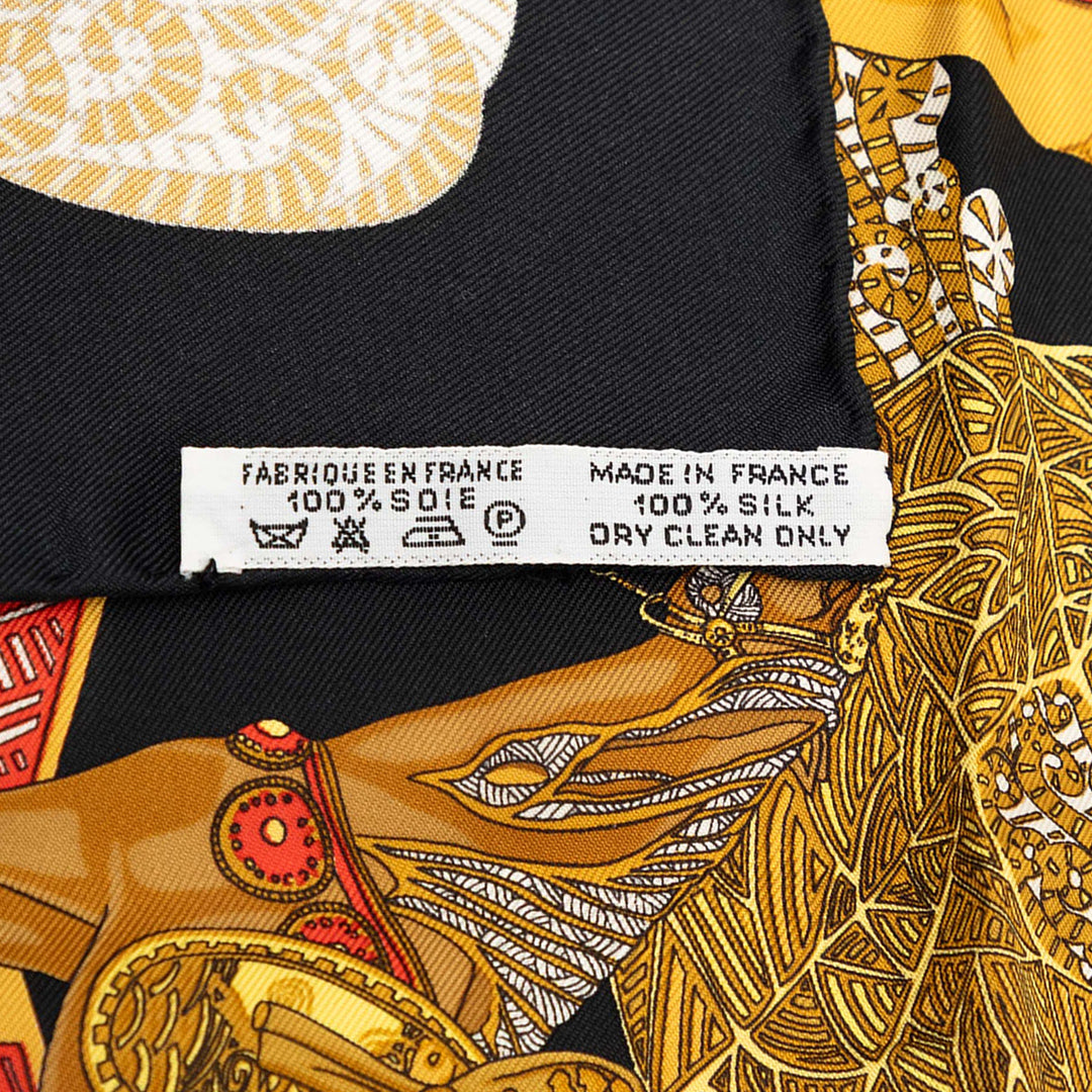 Hermès Art des Steppes Soie Handkerchief