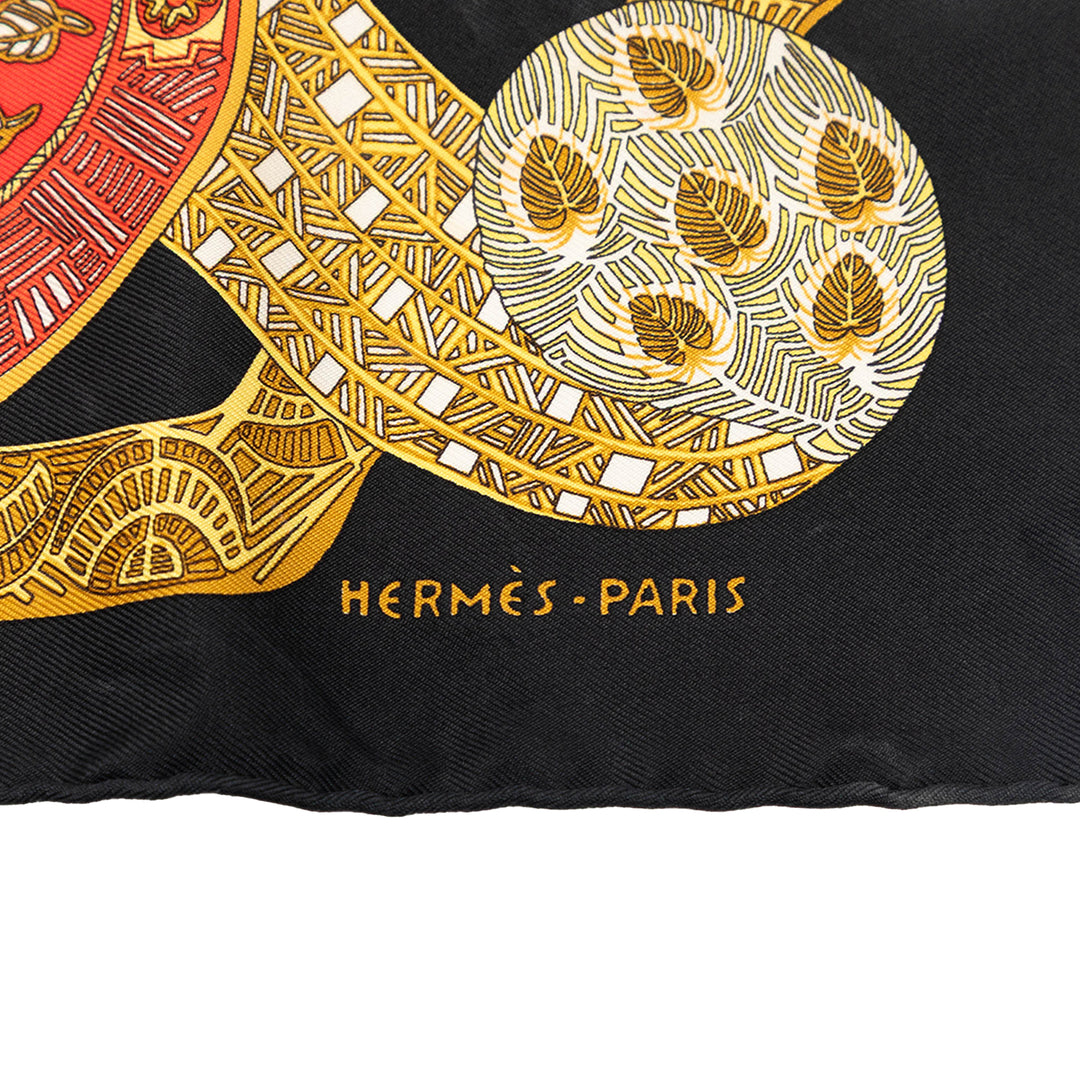 Hermès Art des Steppes Soie Handkerchief