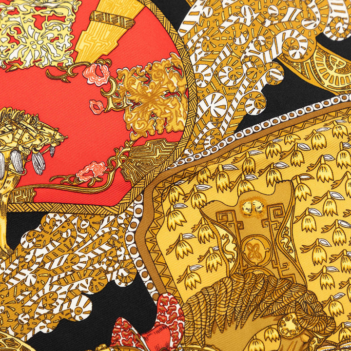 Hermès Art des Steppes Soie Handkerchief