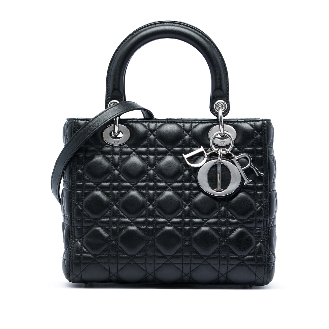 Dior Medium Cuir d’agneau Cannage Lady Dior