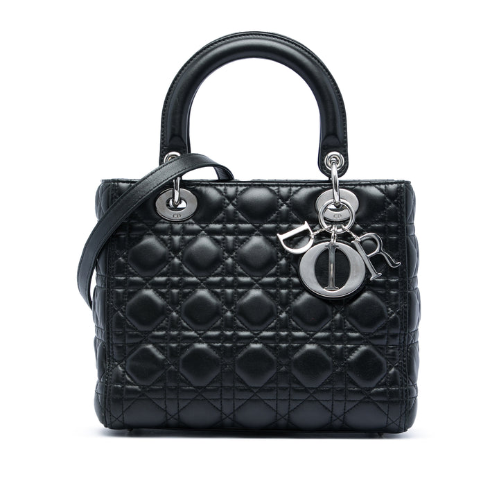Dior Medium Cuir d’agneau Cannage Lady Dior