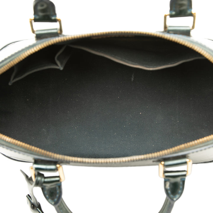 Louis Vuitton Alma PM Cuir verni Monogram Bleu – vue 4 – GABY PARIS