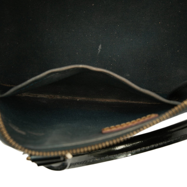 Louis Vuitton Alma PM Cuir verni Monogram Bleu – vue 5 – GABY PARIS