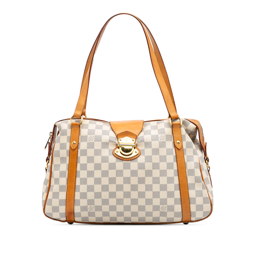 Damier Azur Stresa PM White - Gaby Paris