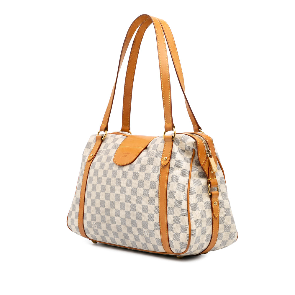 Damier Azur Stresa PM White - Gaby Paris