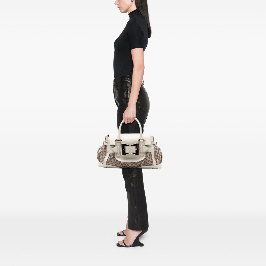 Gucci GG Toile et Cuir Dialux Queen Cabas