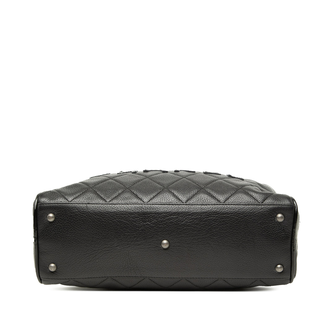 Chanel Matelassé Caviar Bowler Sac à main