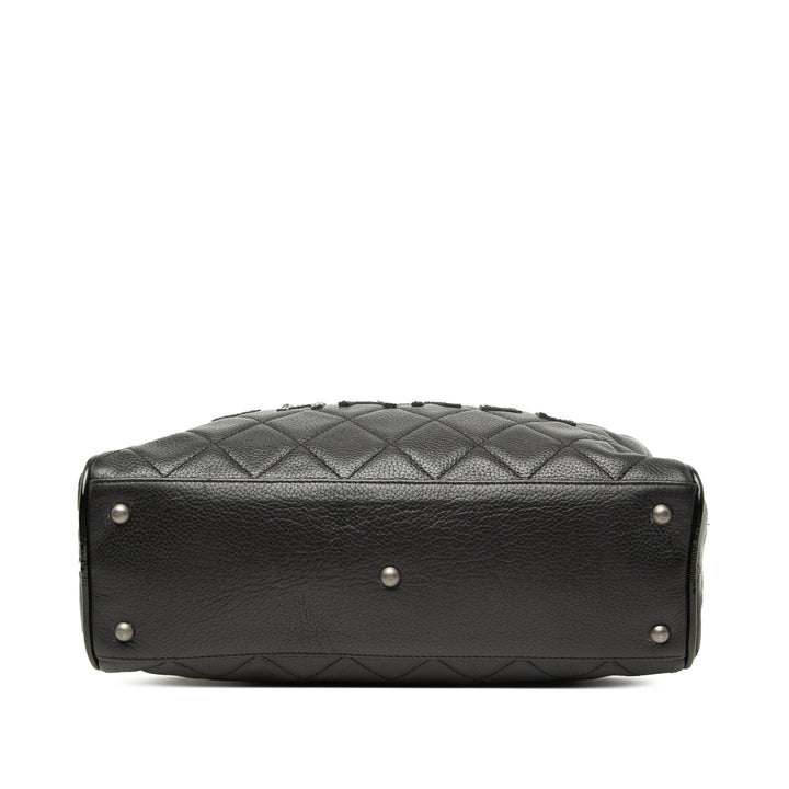 Chanel Matelassé Caviar Bowler Sac à main