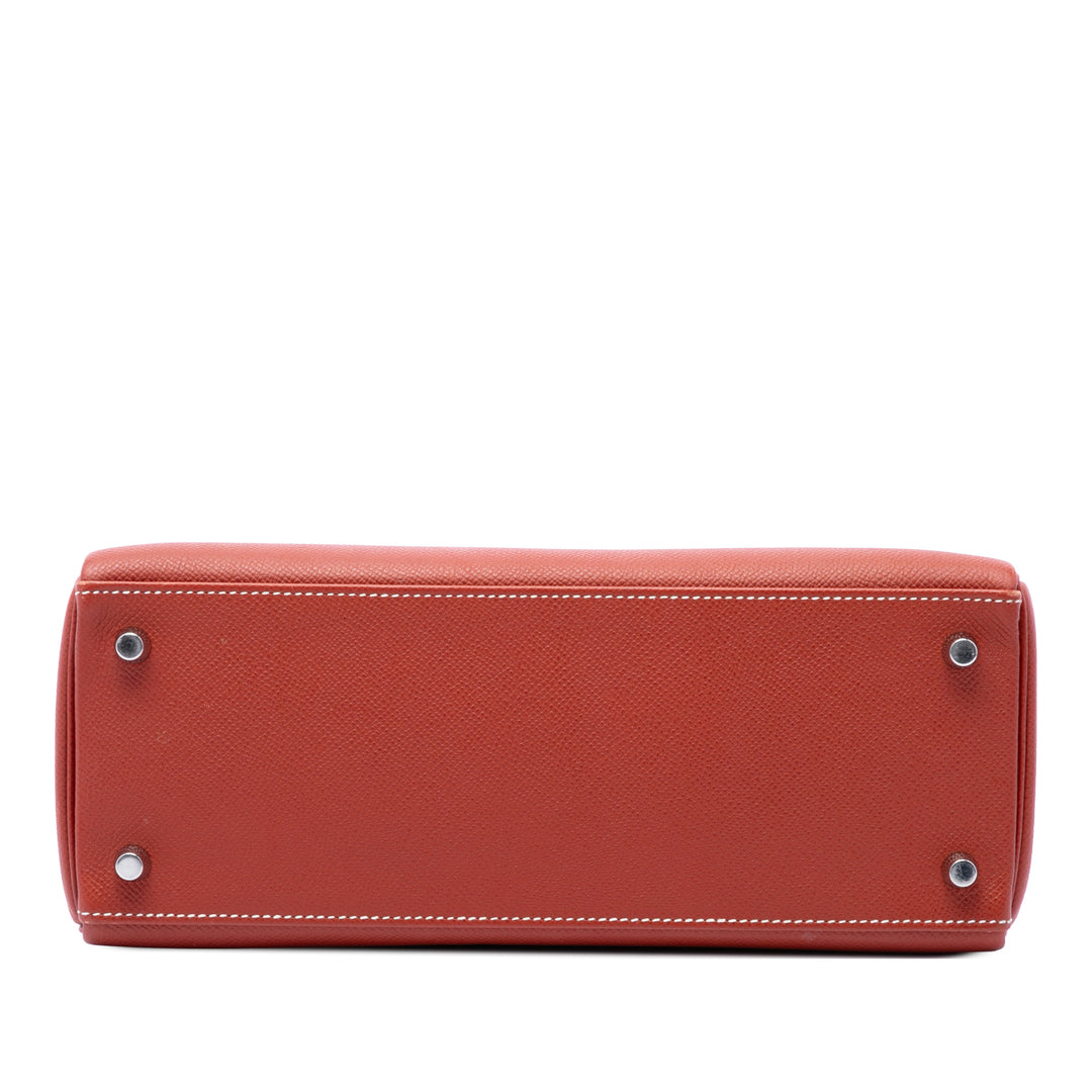 Kelly II Sellier 28 Epsom Rouge