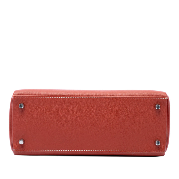 Kelly II Sellier 28 Epsom Rouge