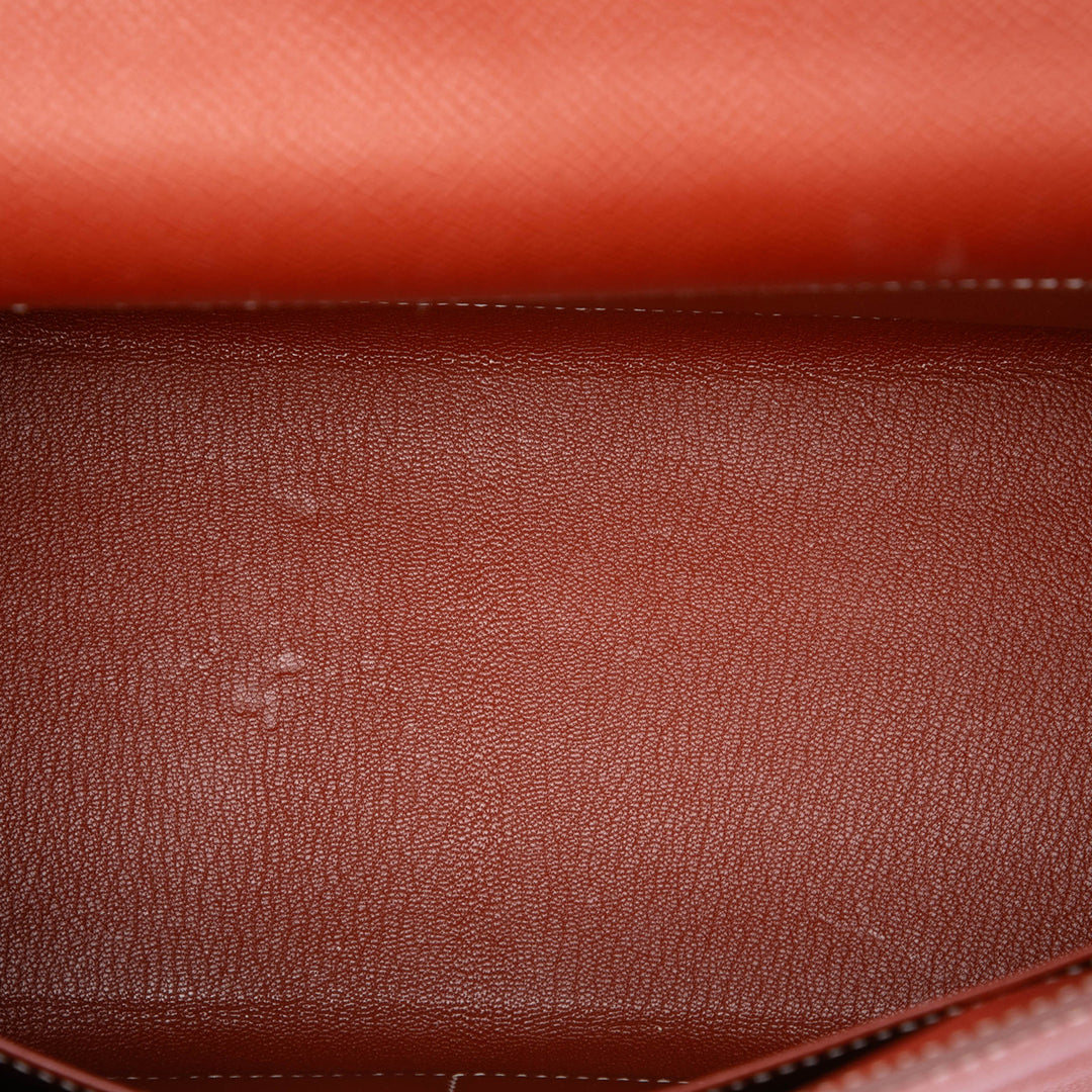 Kelly II Sellier 28 Epsom Rouge