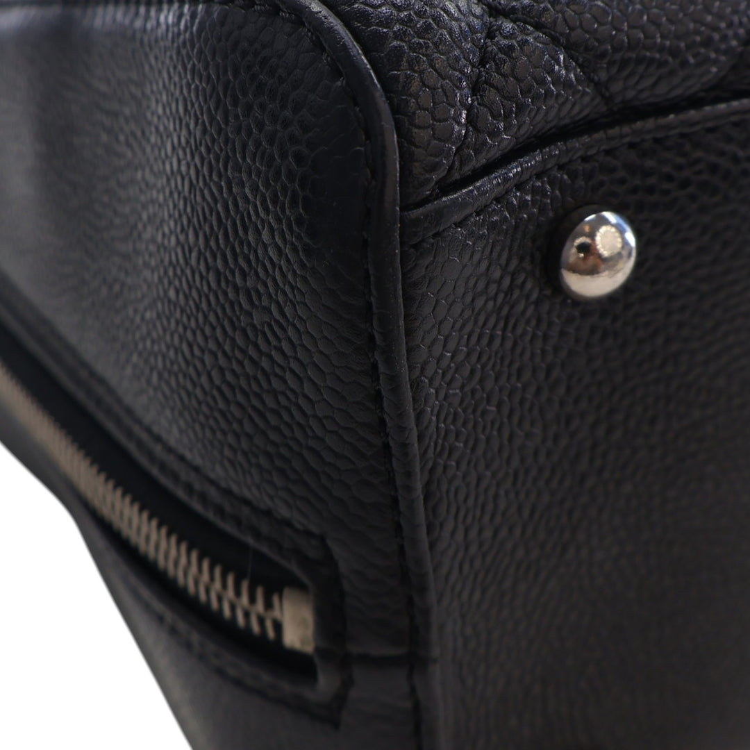 Chanel CC Matelassé Caviar Bowler Sac