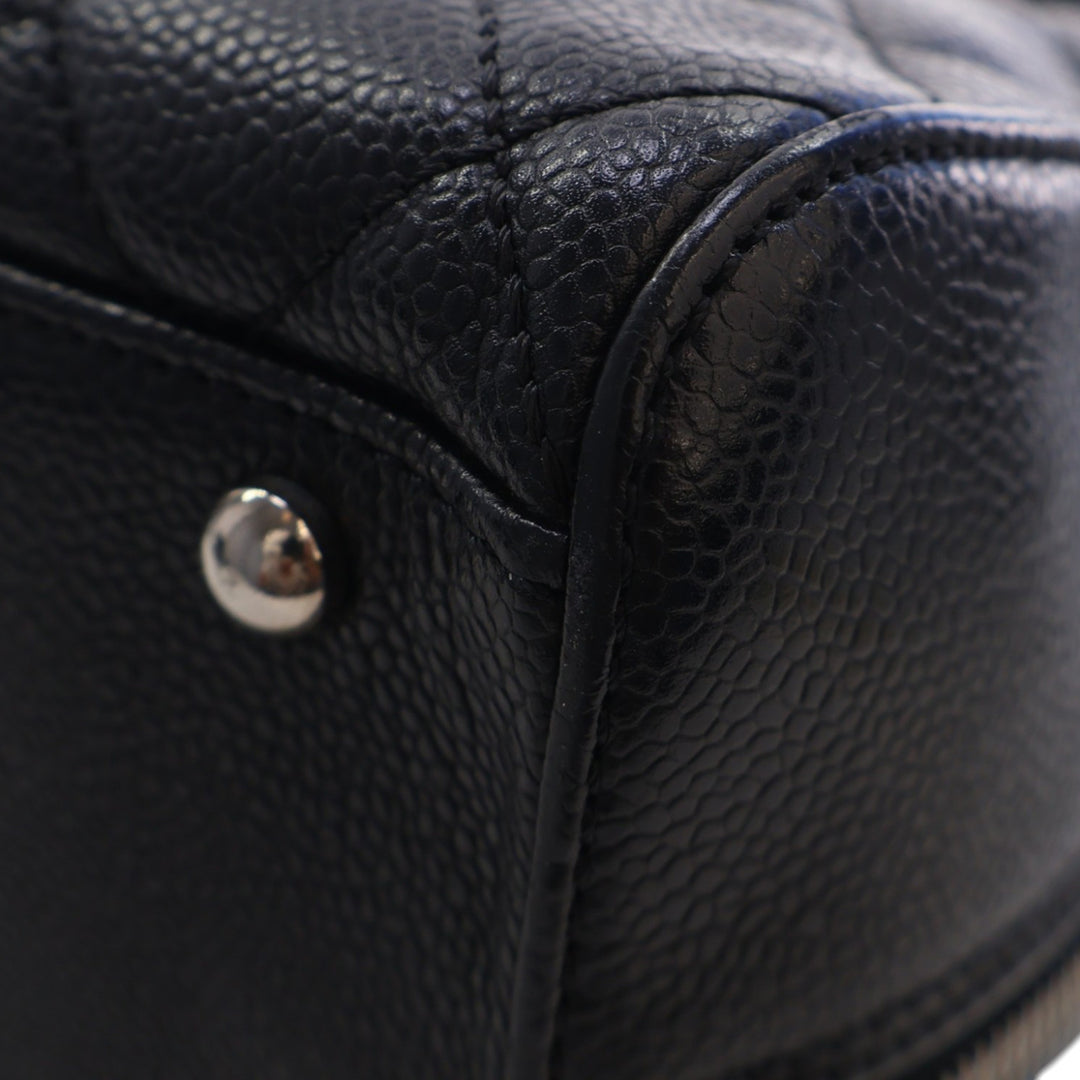 Chanel CC Matelassé Caviar Bowler Sac
