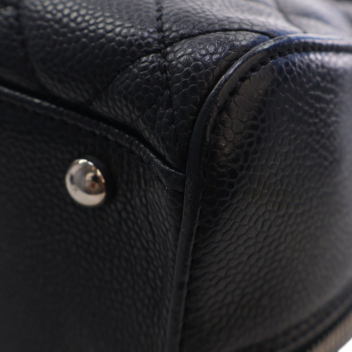 Chanel CC Matelassé Caviar Bowler Sac