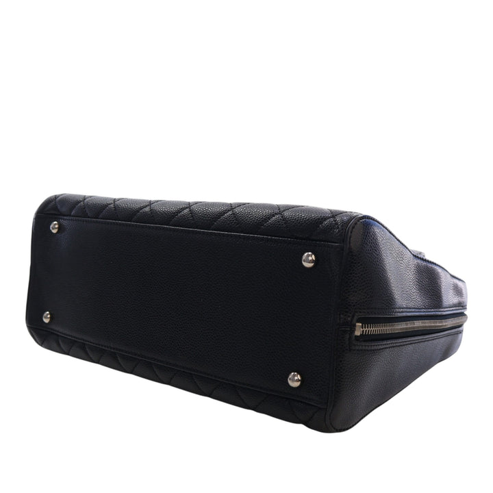 Chanel CC Matelassé Caviar Bowler Sac