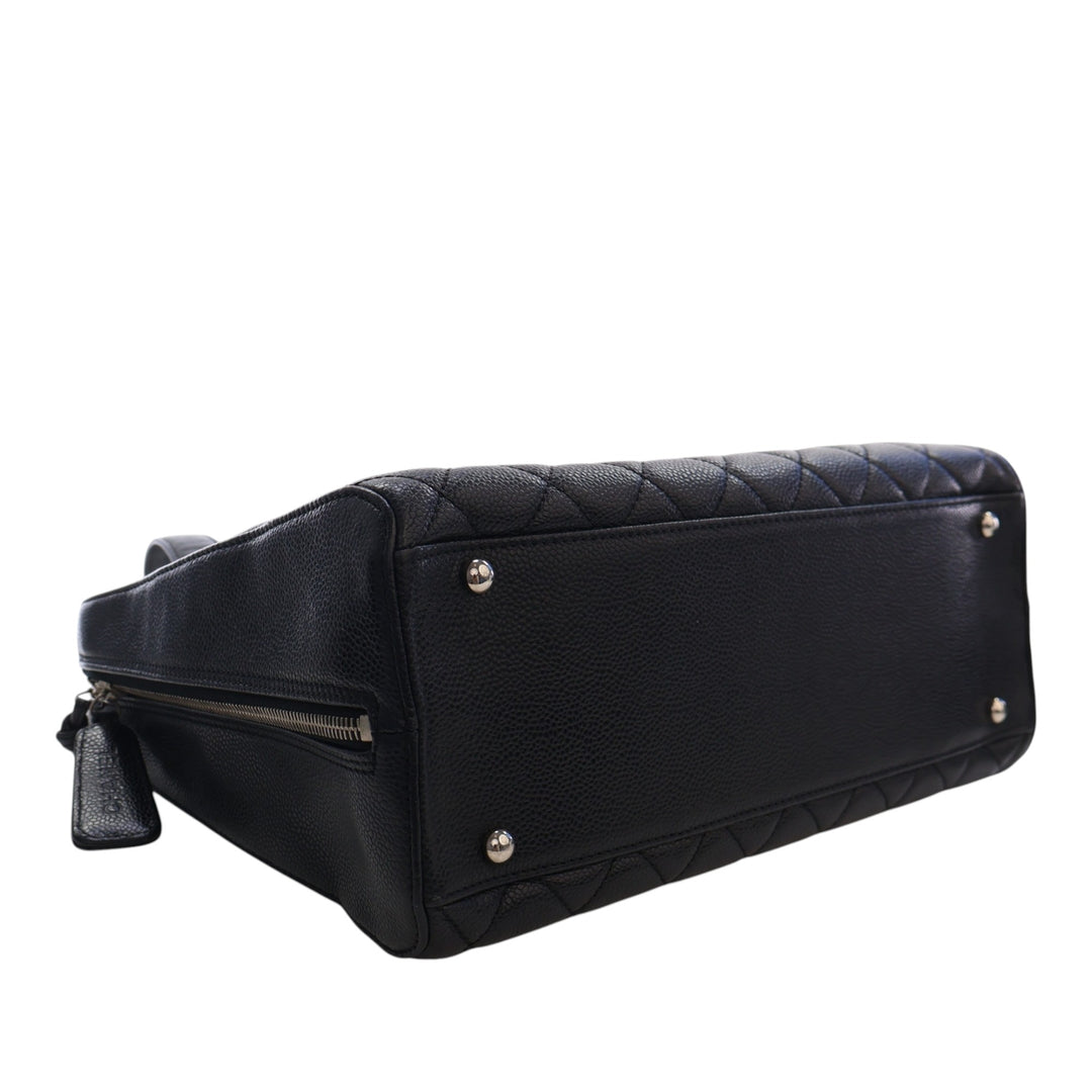 Chanel CC Matelassé Caviar Bowler Sac
