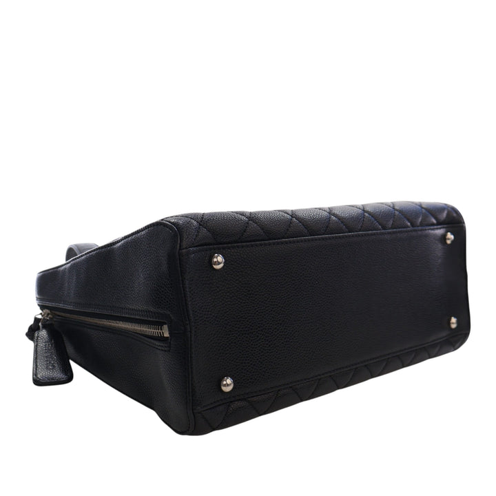 Chanel CC Matelassé Caviar Bowler Sac