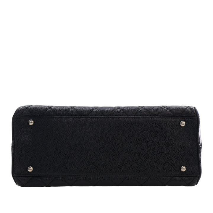 Chanel CC Matelassé Caviar Bowler Sac