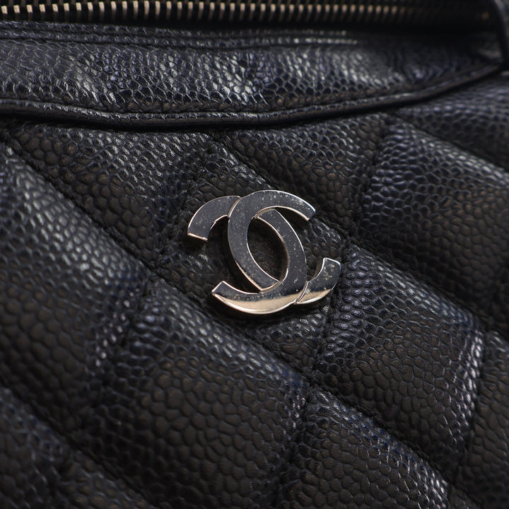 Chanel CC Matelassé Caviar Bowler Sac