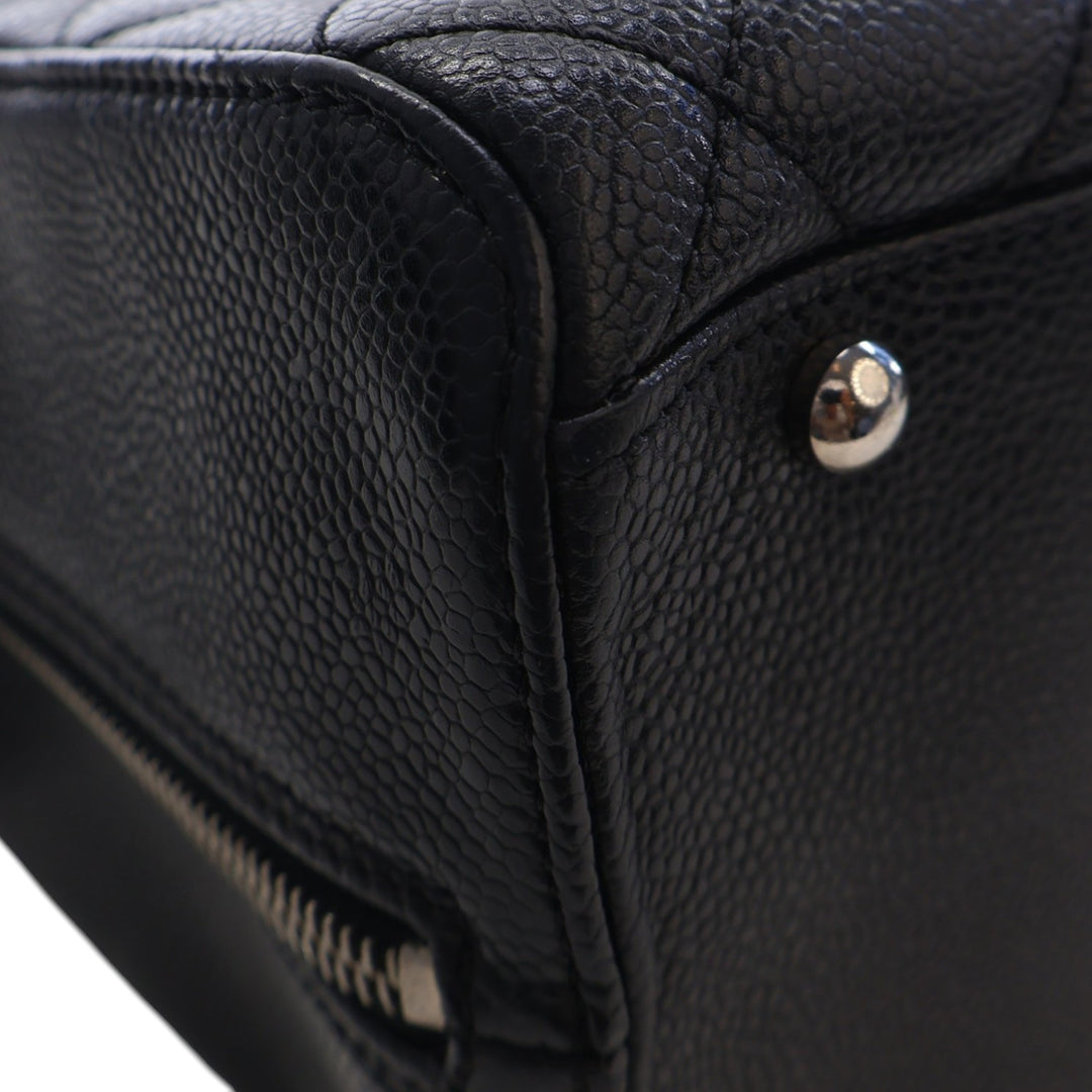Chanel CC Matelassé Caviar Bowler Sac