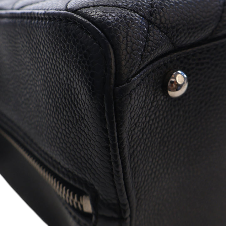Chanel CC Matelassé Caviar Bowler Sac