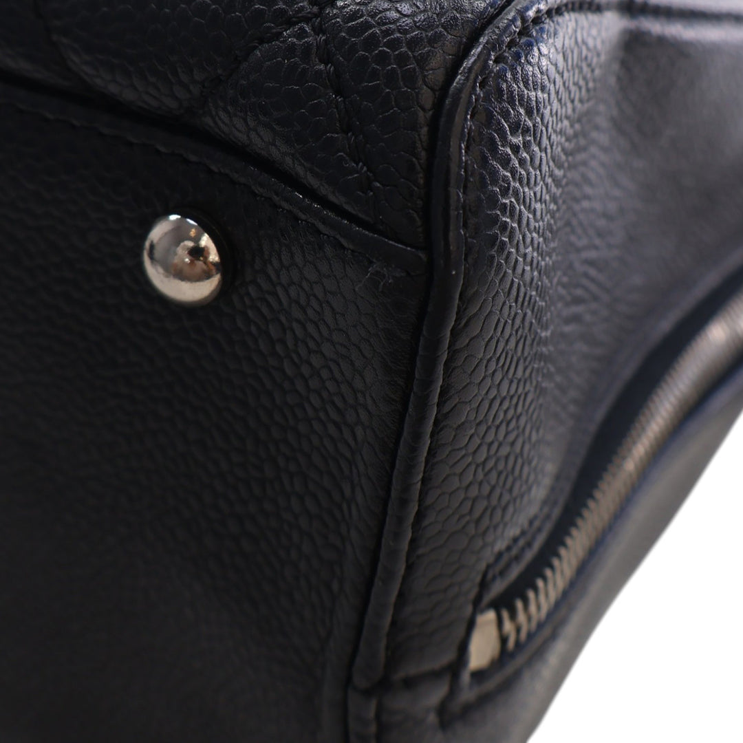 Chanel CC Matelassé Caviar Bowler Sac